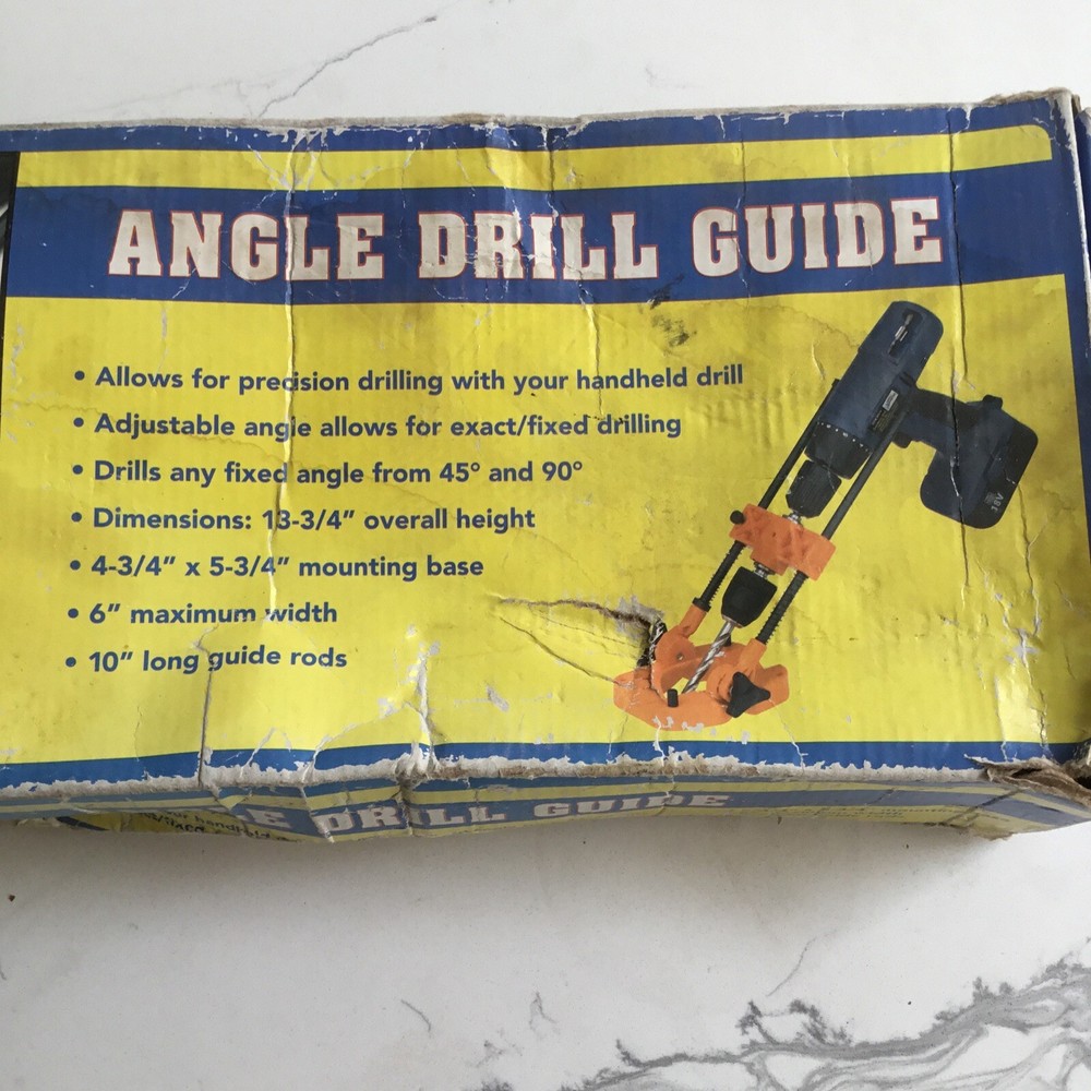 Drill Master Multi Angle Drill Guide Item #95622 Damaged Box READ 6” Max Width