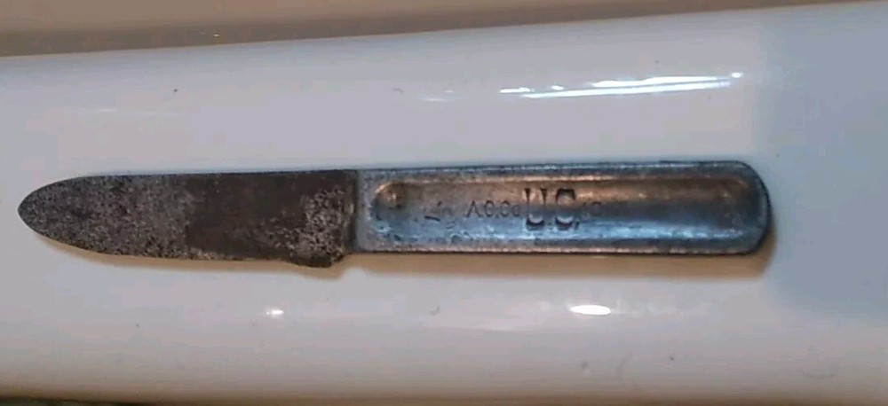 ORIGINAL WWI WORLD WAR 1 US ARMY 1917 MESS KIT KNIFE: 1ST LIEUTENANT J.H. WALKER