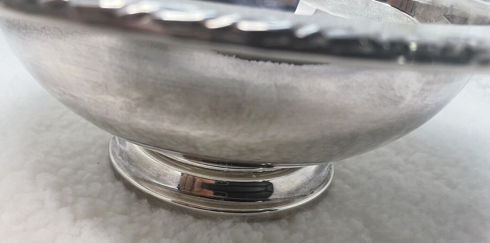 Rogers Silver Co. Vintage 10.5" Serving Bowl with Rope Edge #1058