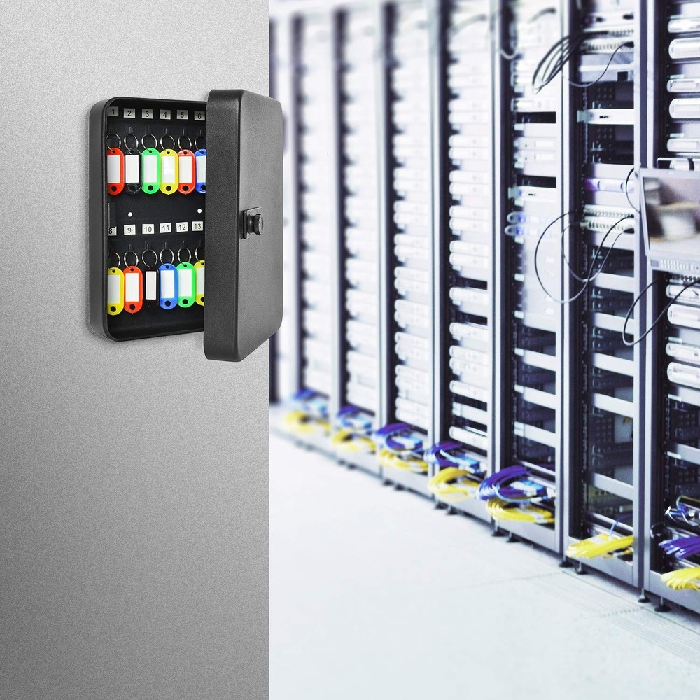 28 Key Cabinet Wall Mount Steel Key Box Wall Mount with Code Combination