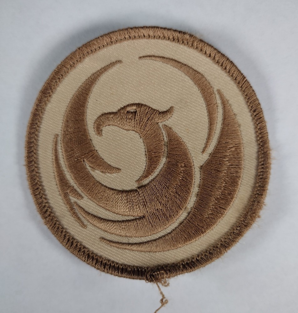 Tan Phoenix Bird Emblem Tactical Morale Patch Embroidered Patch