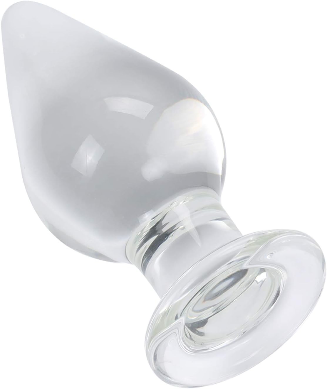 Huge Clear Glass Anal Plug XL Waterproof Borosilicate Training Sex Toy