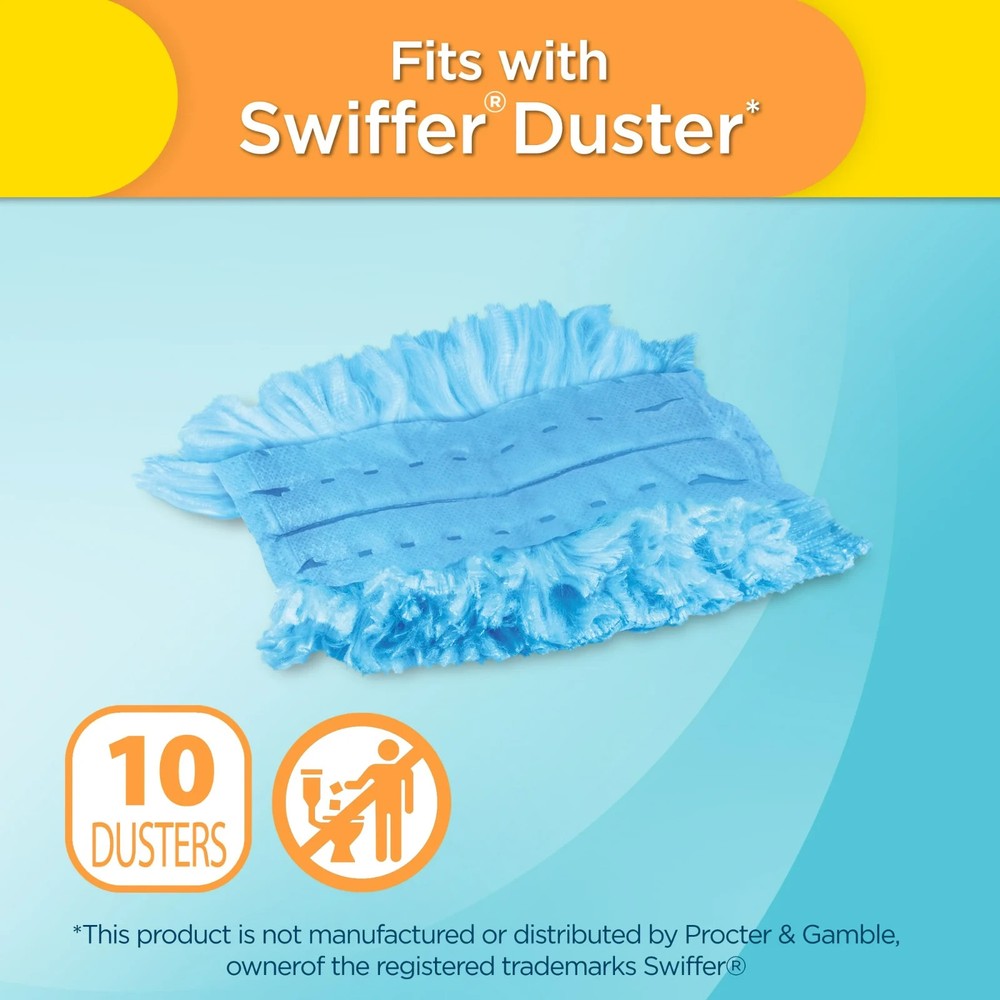 Great Value Duster Refills, 10 Ct 4 Pack - Compatible with Swiffer Dusters