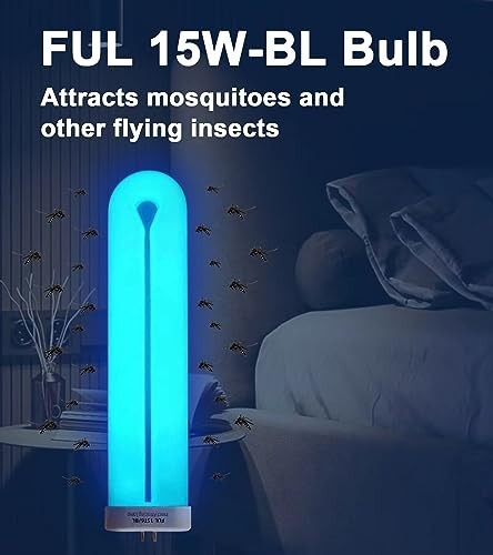15W U-Shaped Bug Zapper Replacement Bulb, Insect Trap Light, 6 Pack, 7.7