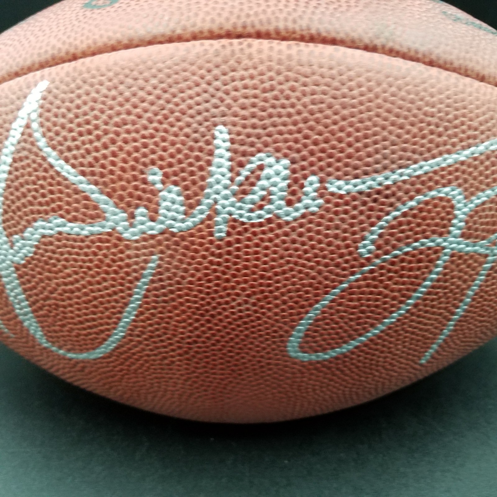 Eric Dickerson Signed Wilson Official Football Silver Marker Rams Auto Autograph