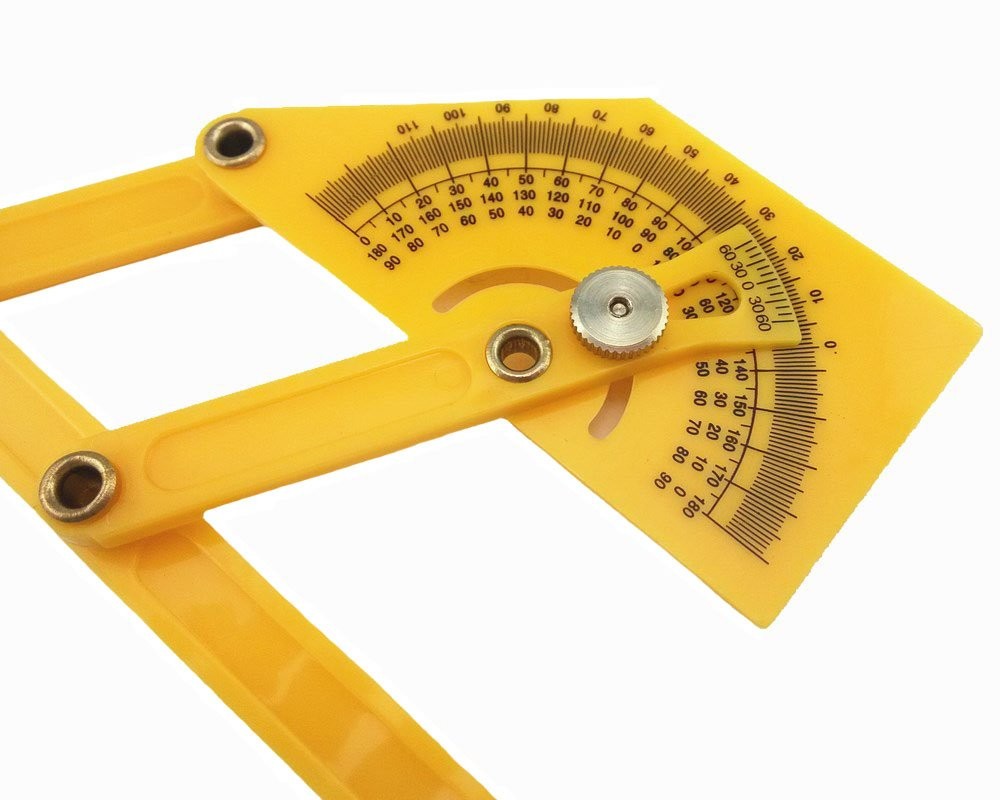 1pc Plastic Protractor Angle Finder Measure Arm Ruler Gauge Tool