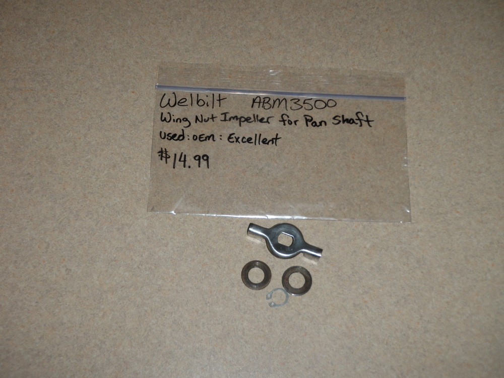 Welbilt Bread Machine Wing Nut Impeller Coupling Model ABM3500 (BMPF)
