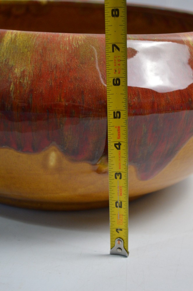 Vintage Extra Large Dripware Ceramic Pot Planter Ceramic Glazed Retro Chic