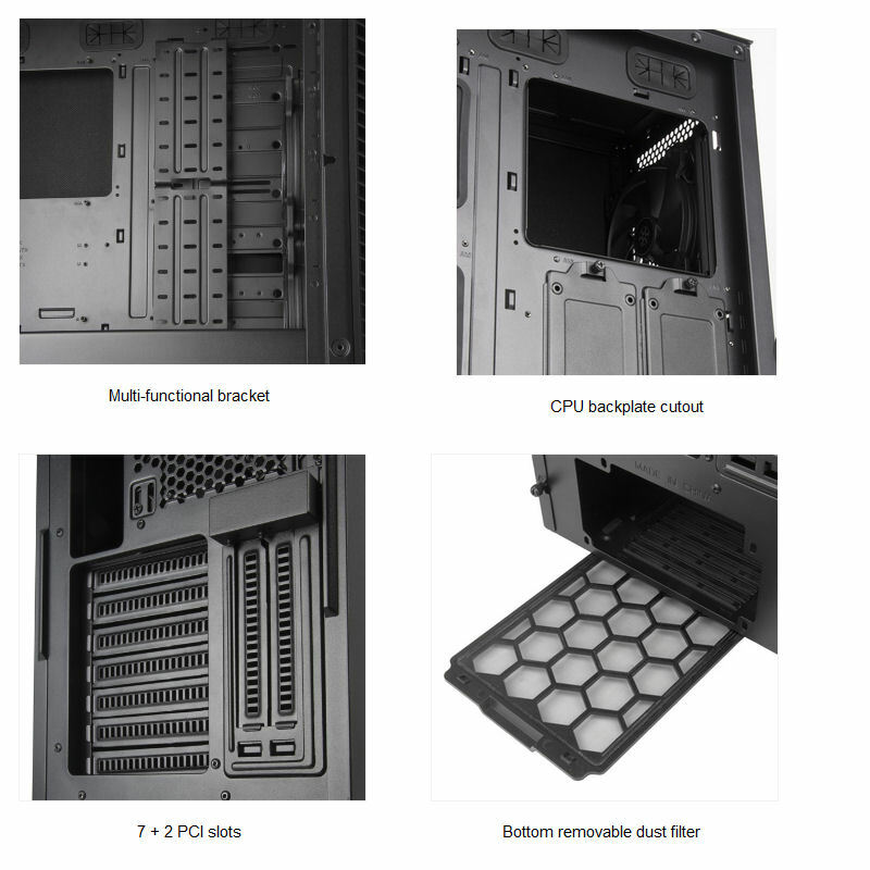 Silverstone SST-SEQ1B SETA Q1 Soundproofing Silent Mid-Tower Case