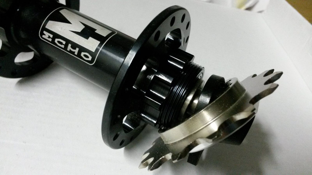 echo rear fixed hub with cog and tensioners