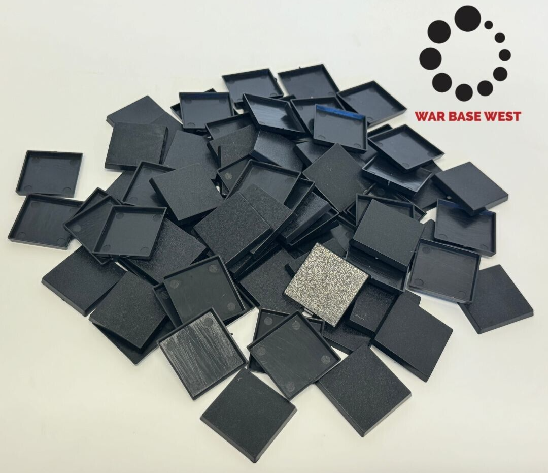 Lot Of 60 30mm Square Bases Used For Warhammer Fantasy The Old World Wargaming