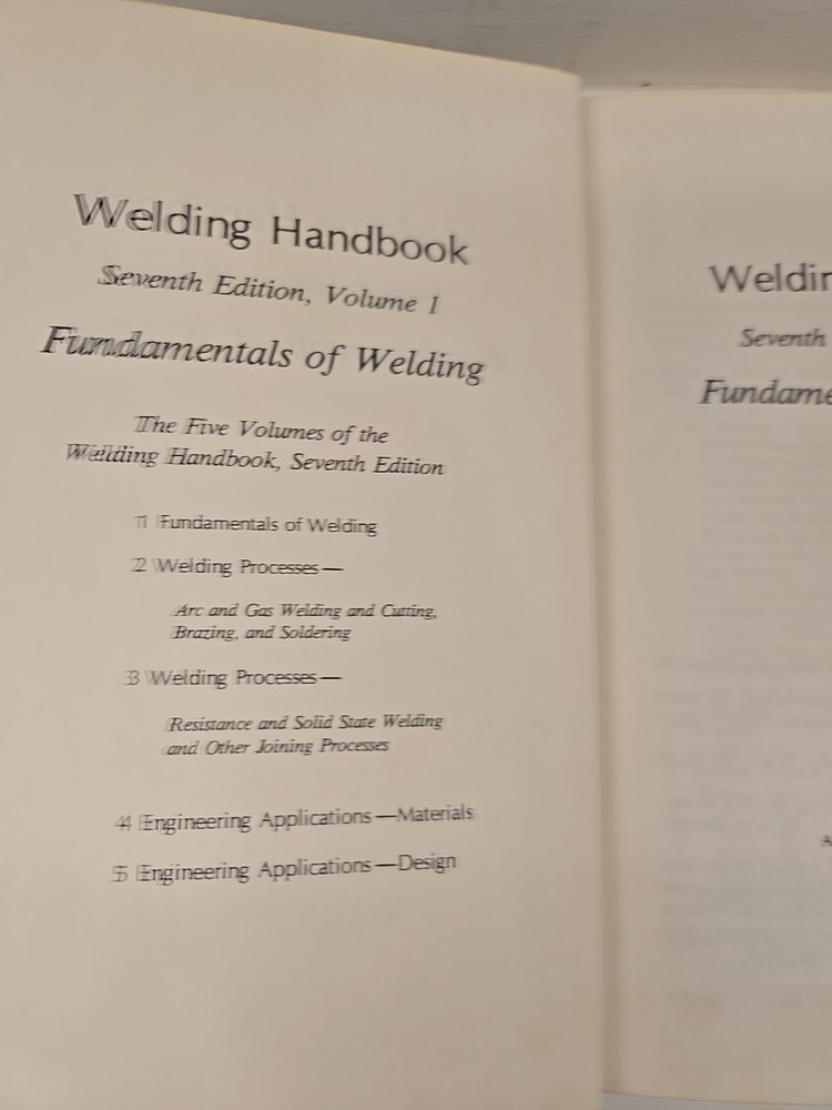 Welding Handbook. Volume One. Seventh Edition 1976