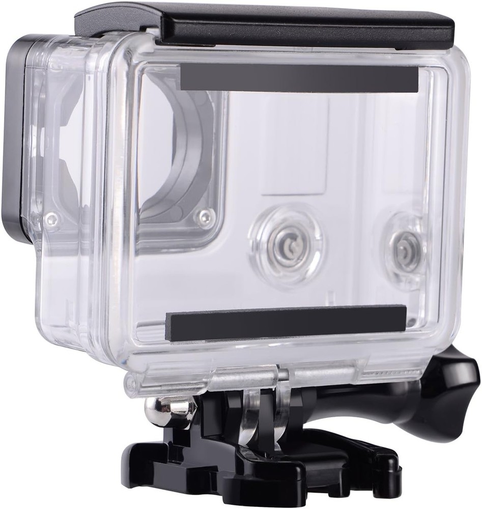 Suptig Replacement Waterproof Case Protective Housing for Transparent + Black