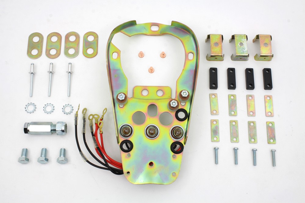 Three Light Dash Base fits Harley Davidson