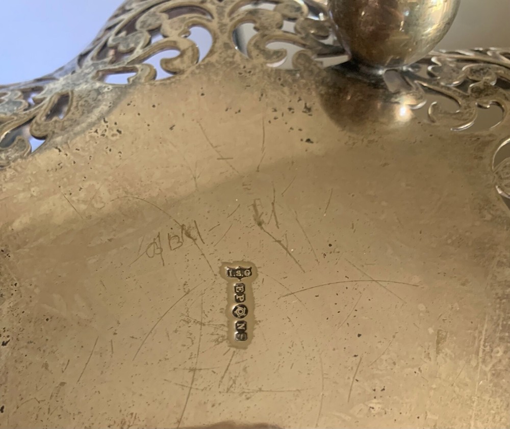 Antique French Silver Serving Basket