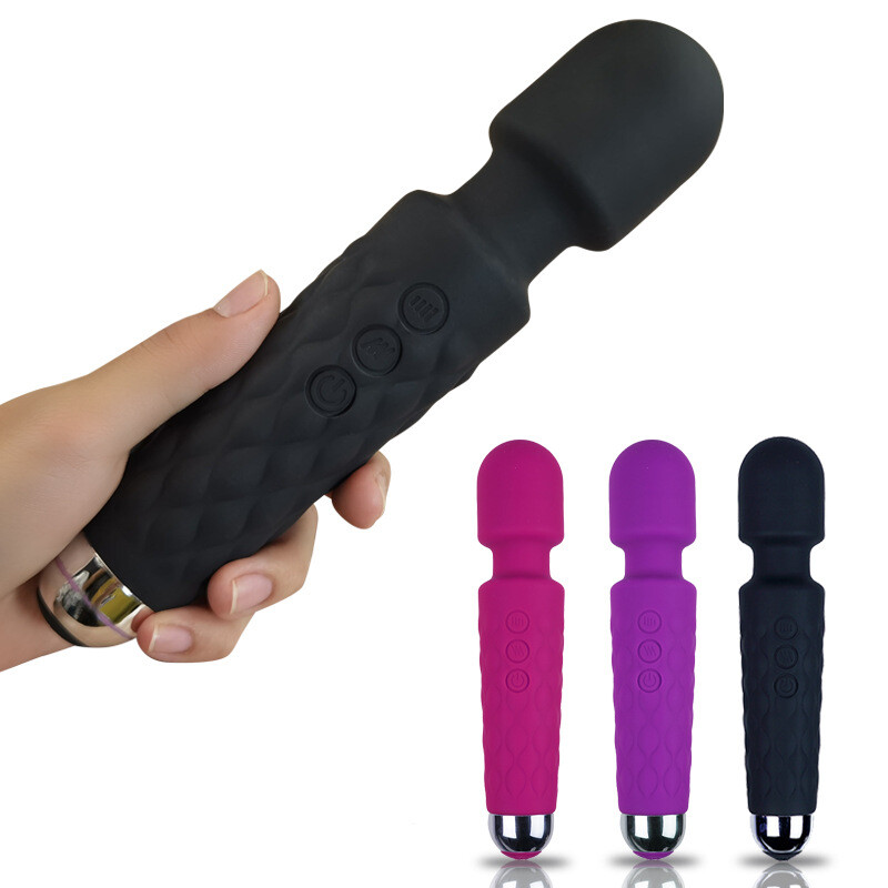 Handheld Massager 20 Speed Wand Vibrating Massage Magic Full Body Therapy Motor