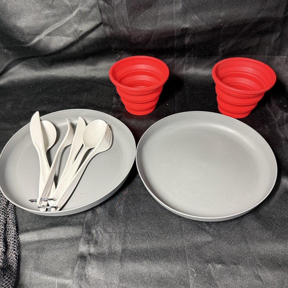 Ozark Trail 2 Person Table Setting Dish Set Camping Survival