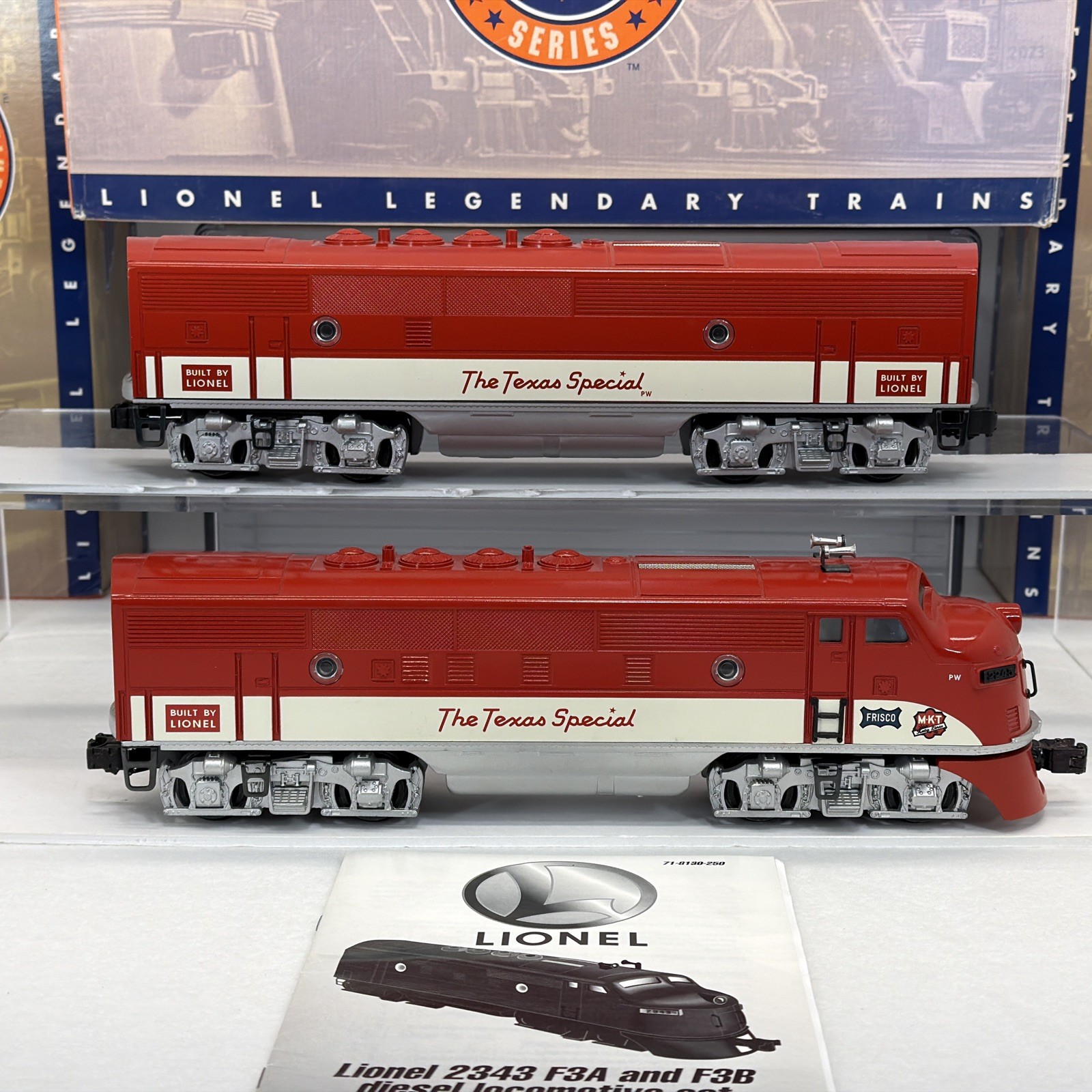 Lionel PWC TMCC 6-38100 Texas Special MKT F-3 AB Diesel Set O Gauge Used 2245 RS