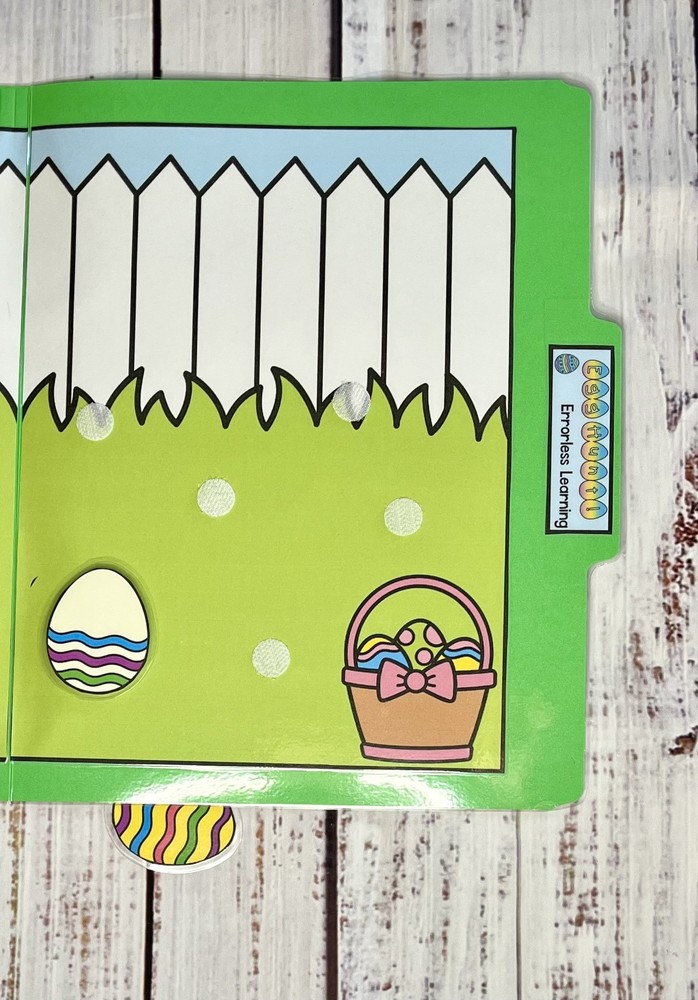 Errorless Learning File Folder Game Egg Hunt Special Education Easter Task Bag
