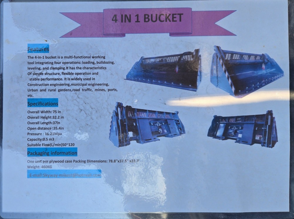 Heavy Duty Bucket for Skid Steer