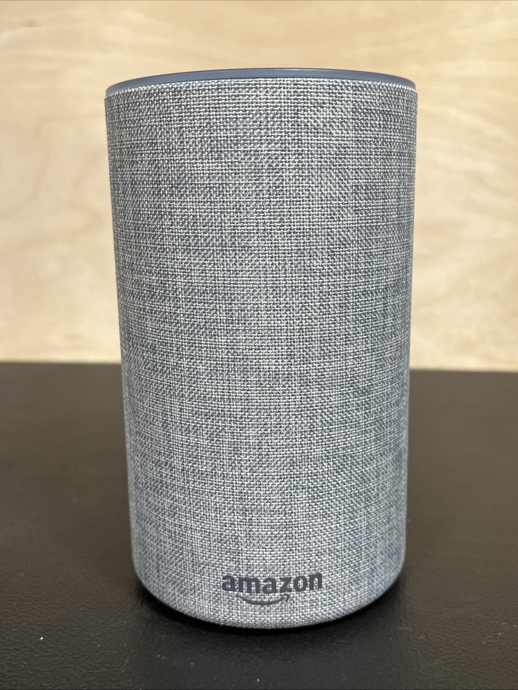 Amazon Echo 2nd Gen Smart Assistant Speaker |Heather Grey| w/ Power Cord TESTED