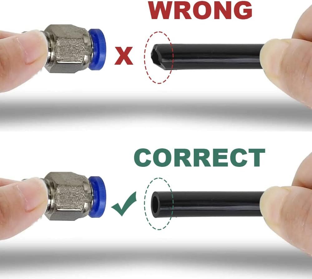 Durable Car Vacuum Tubing/Push Lock Fitting 1/8" NPT to 1/4" Tubing Wastegate US