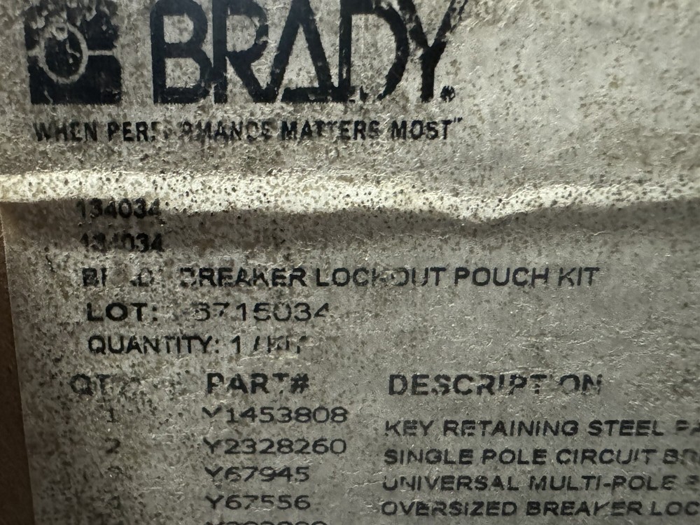 Electrical Lockout kit - Brand New