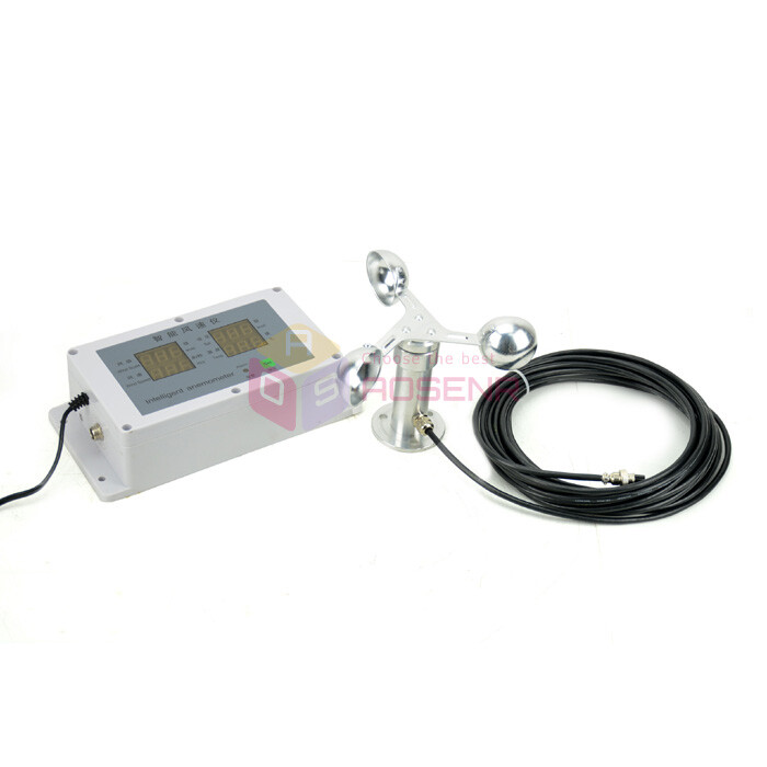 Intelligent Anemometer Wind Speed Meter Wind Sensor Weather Construction Body