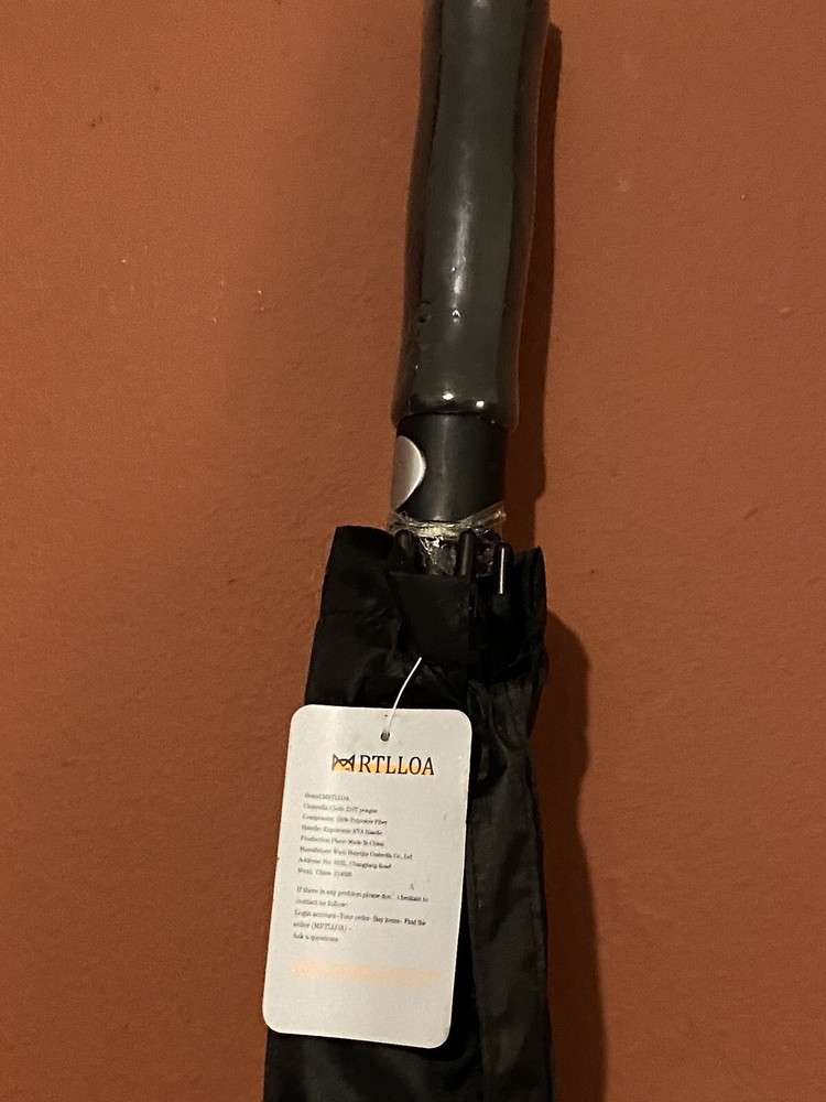 MRTLLOA 62 Inch Automatic Open Black Golf Umbrella Large