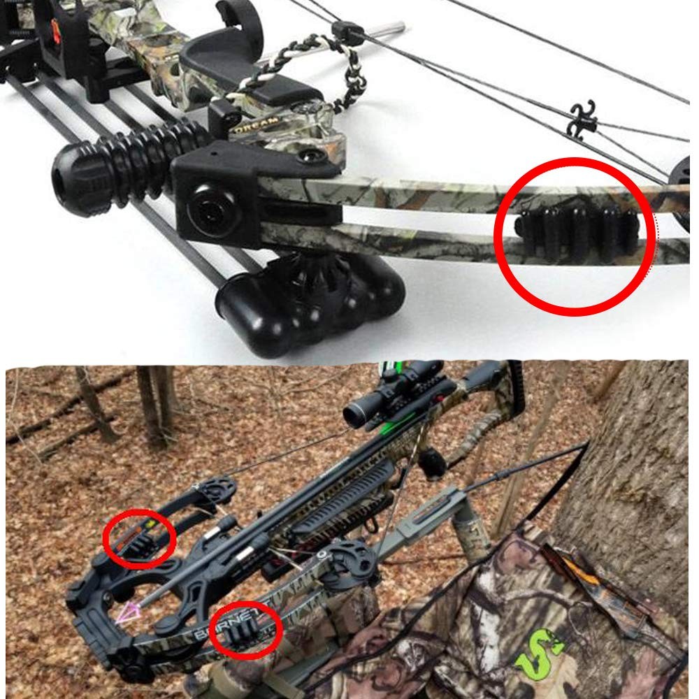 2 pcs Compound Bow Limb Dampeners Archery Bow Stabilizer Silencers Archery Sh...