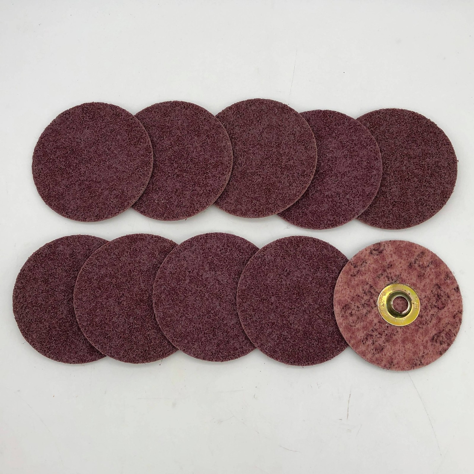 3M Scotch Brite Roloc 60348 Sanding Disc Quick Chnge 4-1/2 x NH Lt Grinding 10pk