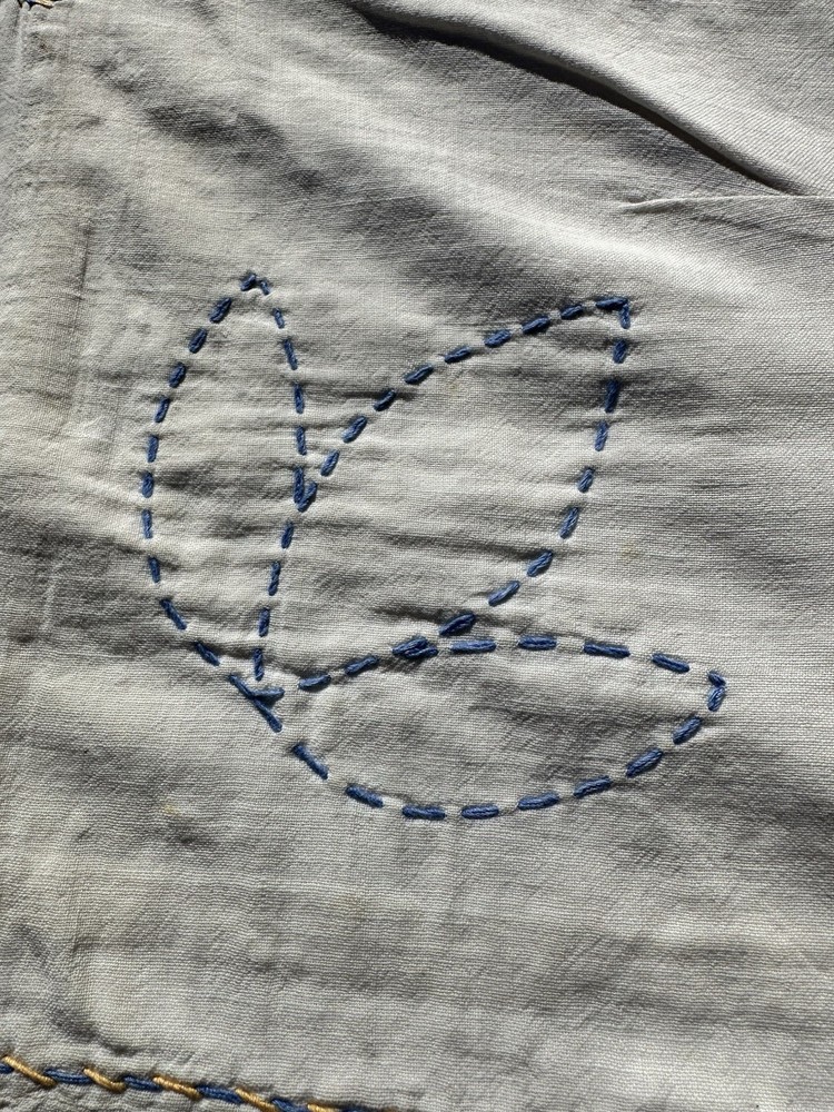 vintage embroidered quilt