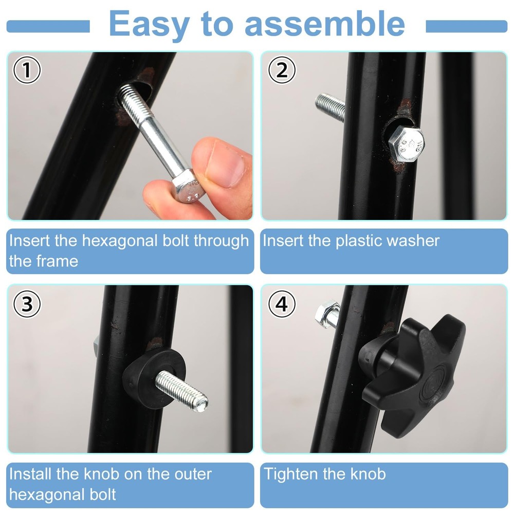 PEUTIER 2 Sets Rollator Walker Replacement Knobs, Comfortable Medium, Black