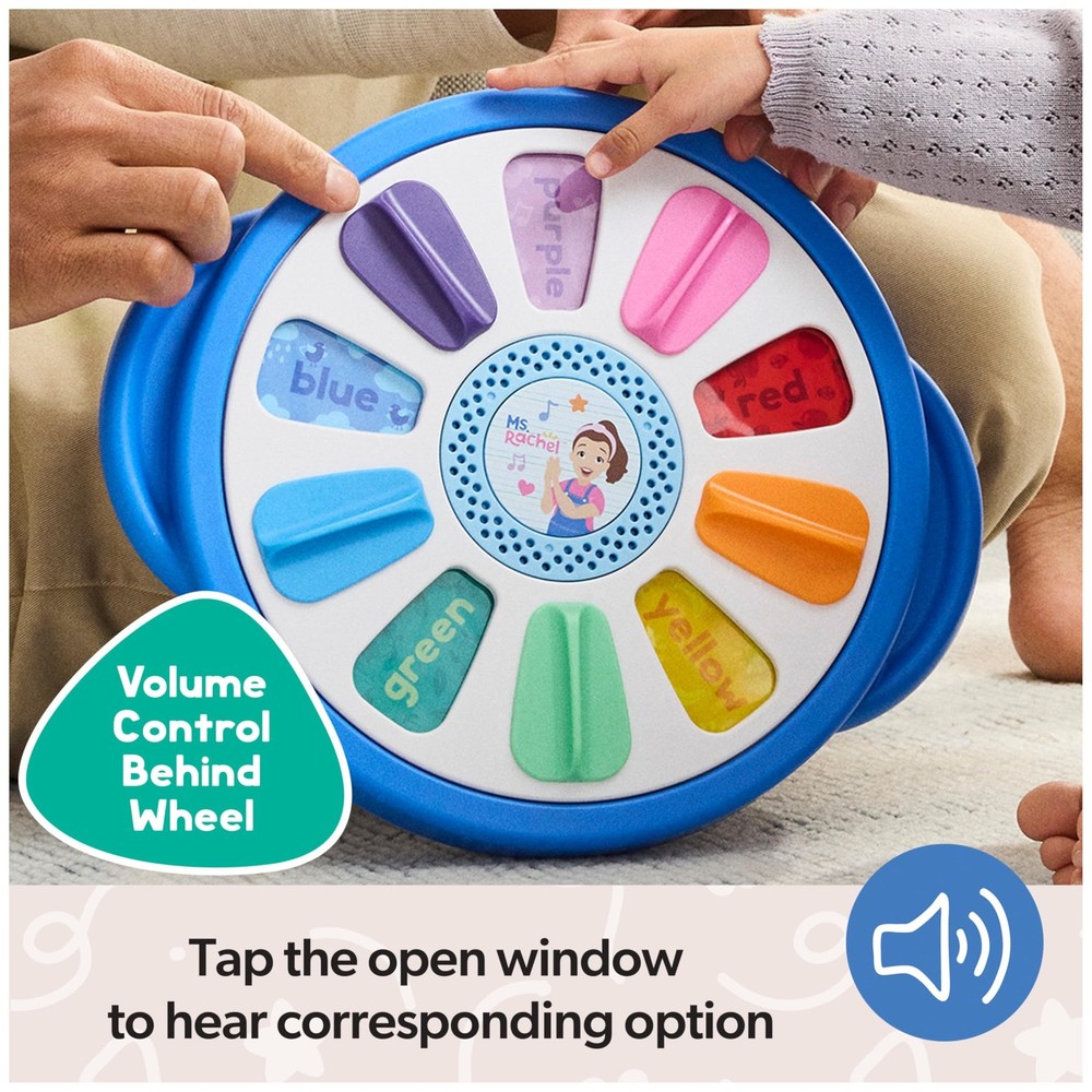 Ms. Rachel Official Spin Along Learning Wheel with 3 Learning Play Modes, Edu...