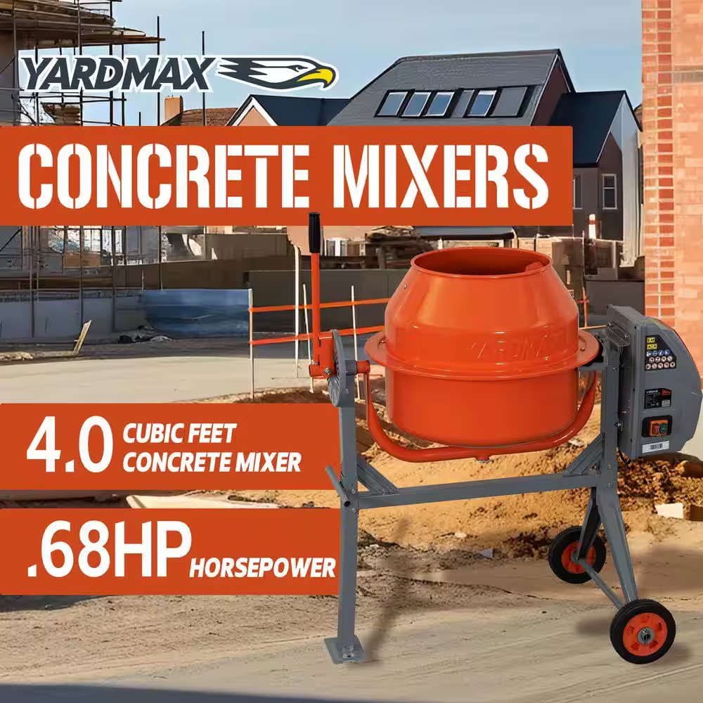 4 Cu. Ft. Concrete Mixer