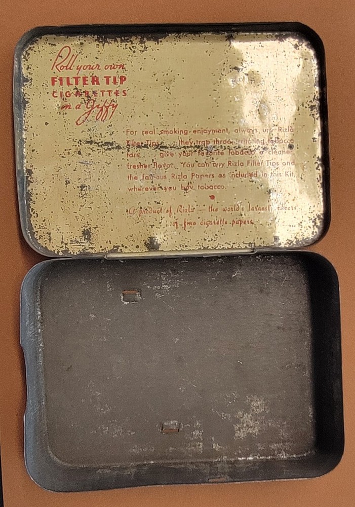 VINTAGE RIZLA JIFFY CIGARETTE KIT BOX ONLY