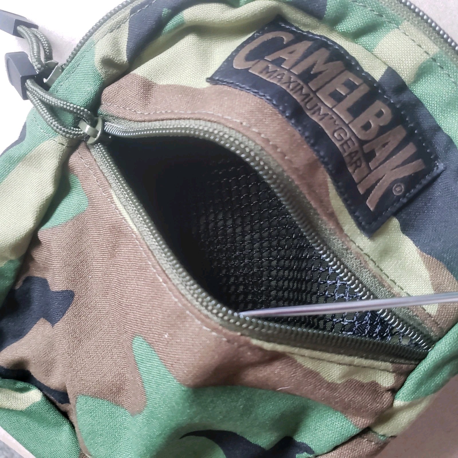 Rare Camelbak Transformer Maximum Gear Hydration Pack Backpack M81 Woodland Camo