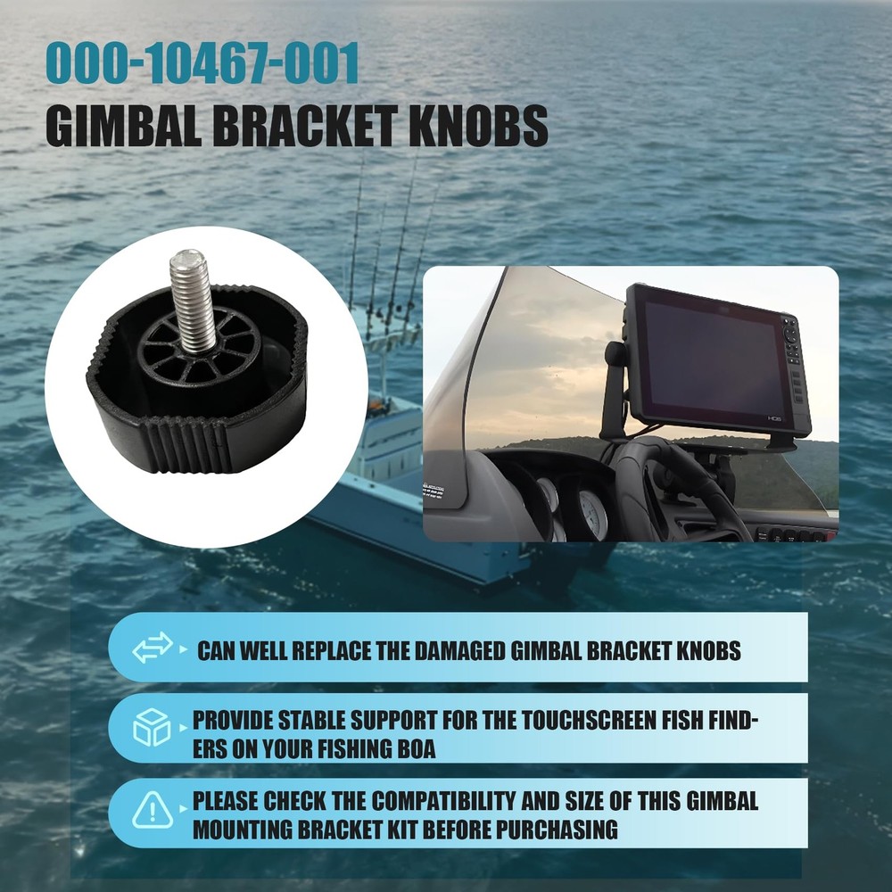 2-Pack 000-10467-001 Gimbal Bracket Knobs Compatible with Lowrance and...