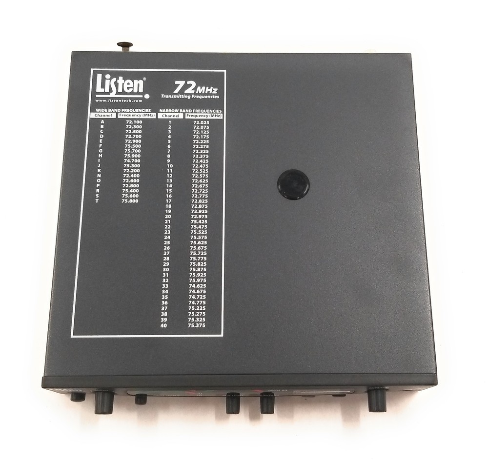 New Listen Technologies LT-800-072-01 Stationary RF Transmitter 72MHz No Adapter