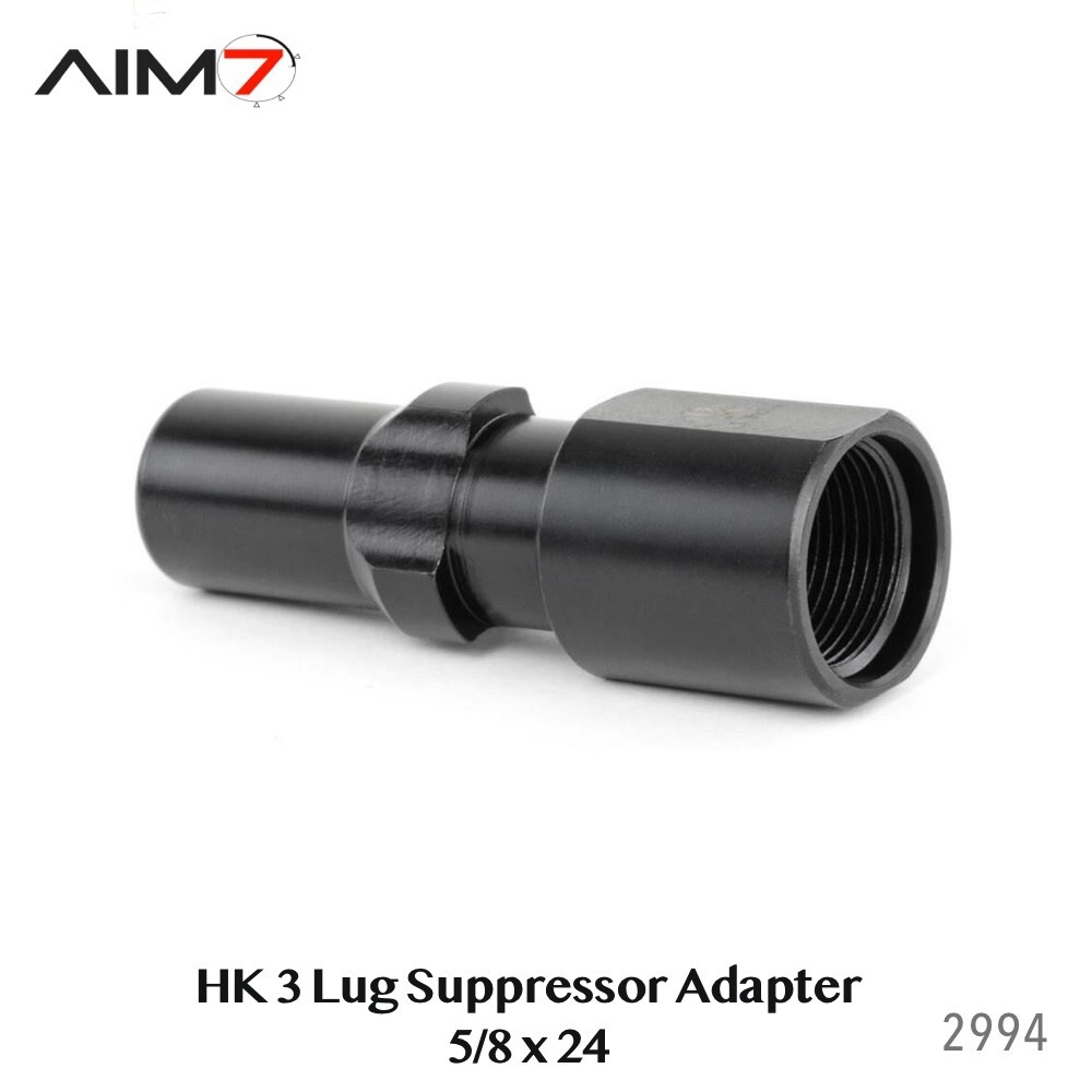 Aim7 3-Lug Muzzle Device 1/2x28, 1/2x36, 5/8x24, M135.1LH