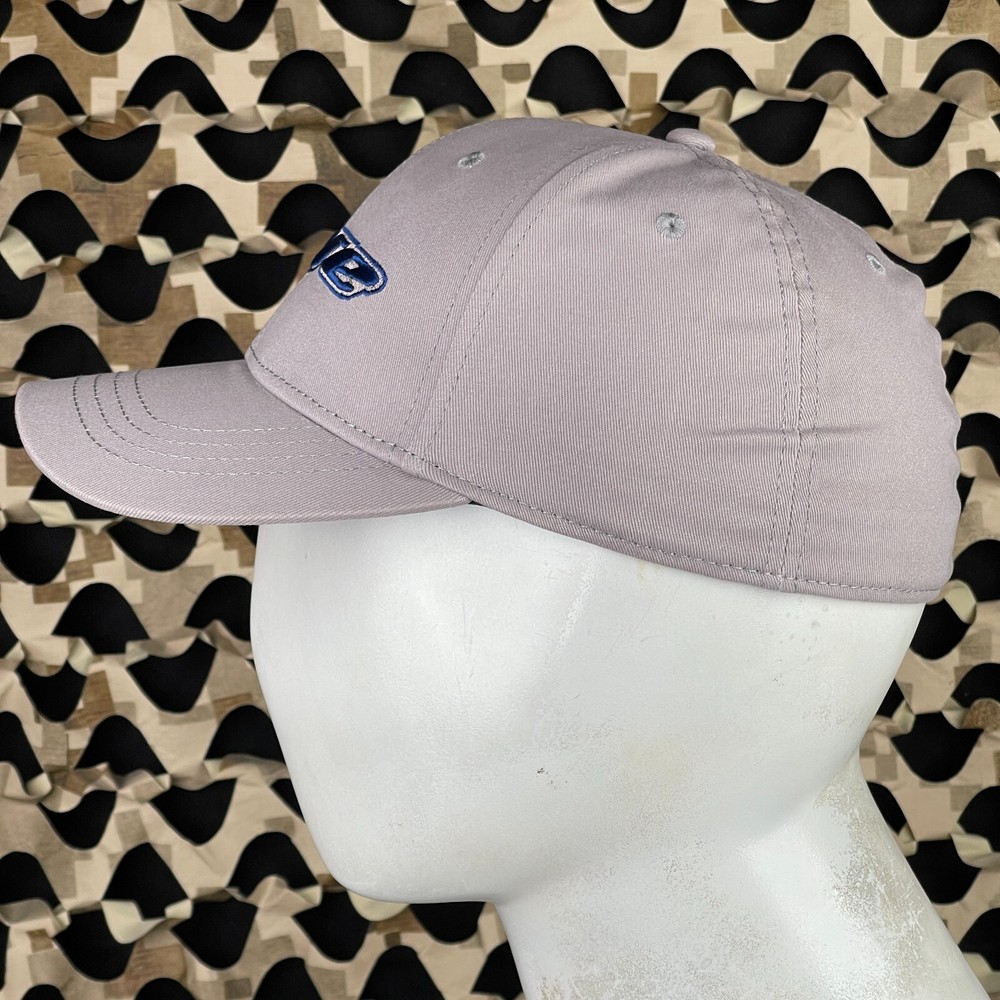 NEW Dye Logo Flex Curve Hat - Grey/Blue - Small/Medium