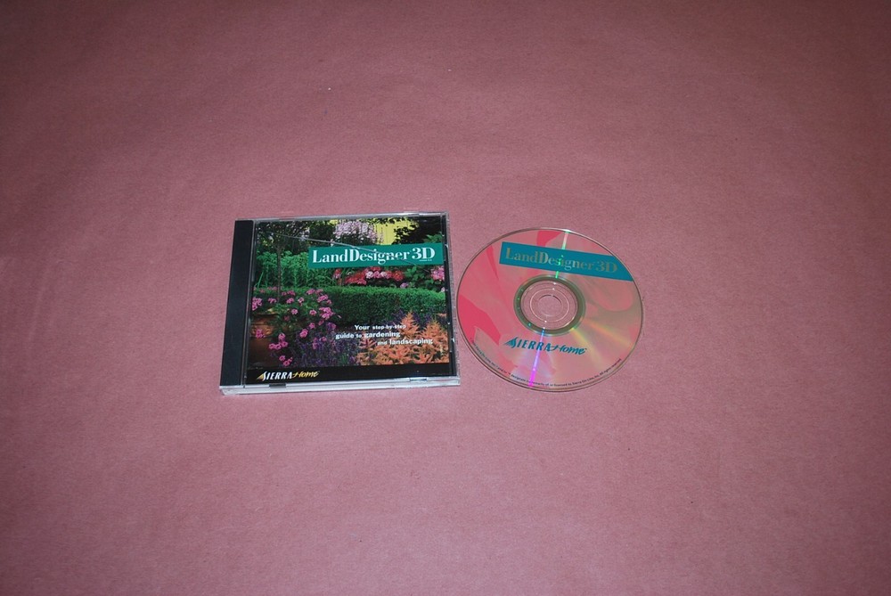 LandDesigner 3D PC CD-ROM Sierra Home Six complete programs