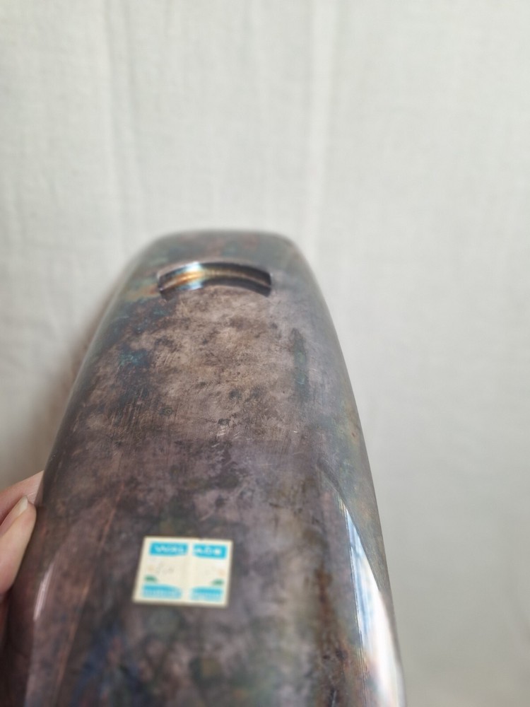 Wallace Enamel Silverplate Dish Emerald Green Mid Century Modern 72R