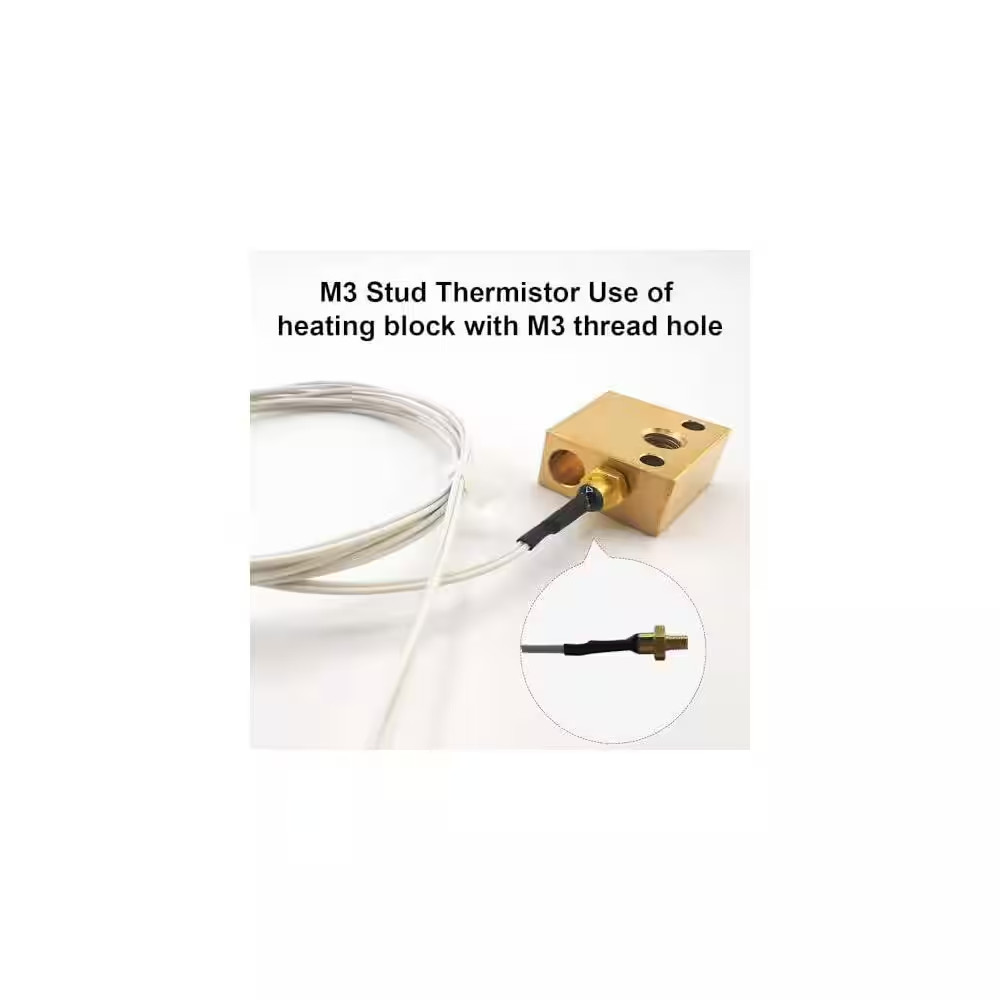 Ender 3 M3 Stud Thermistor NTC 100K 3950 Temperature Sensor for 3D Printer Hoten
