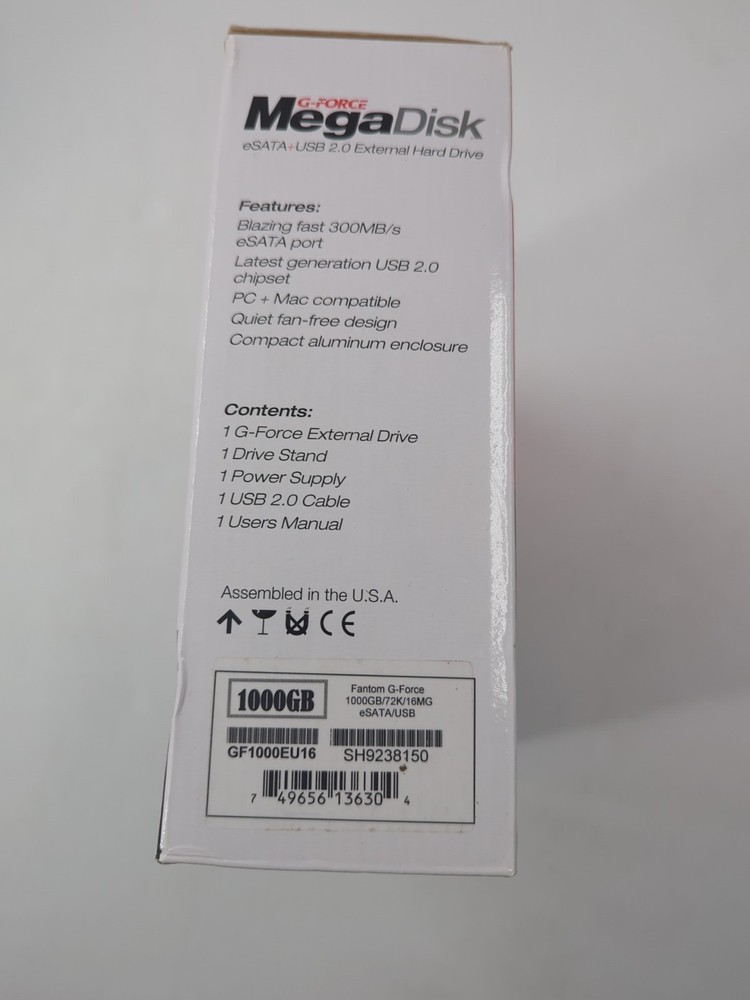 G-Force Mega Disk Hard Drive