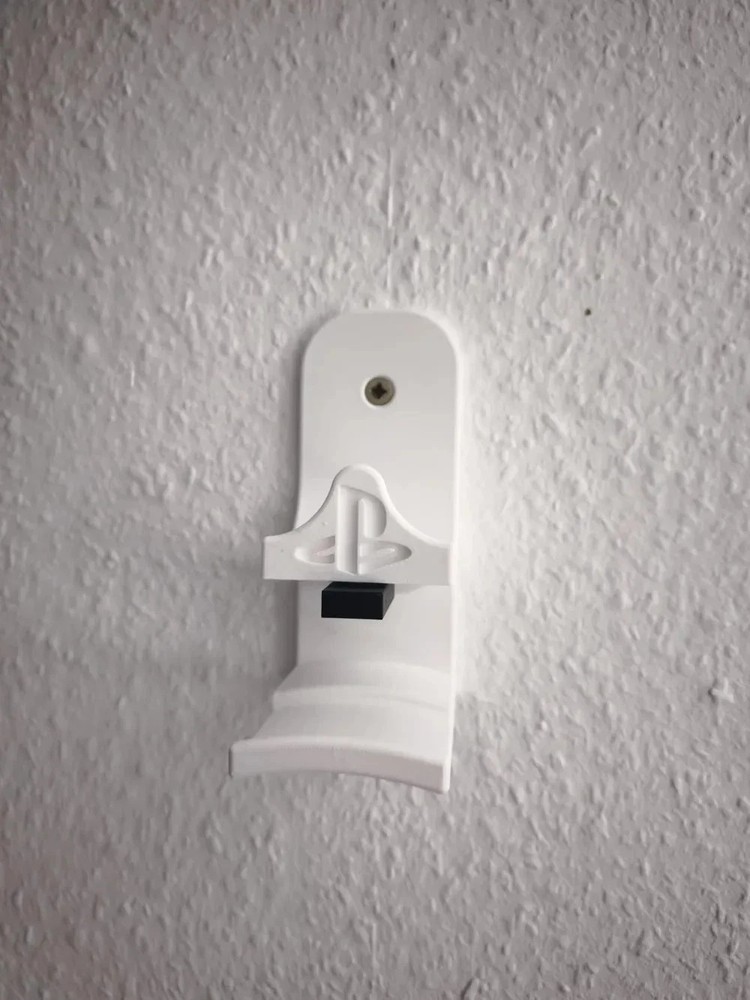 Wall mount for PS5 Controller & Pulse 3D Headset – with USB dongle holder -Black