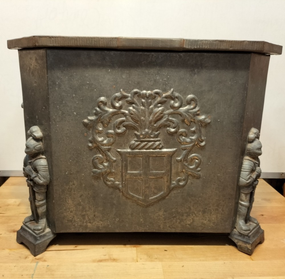 Antique Vintage Fireside Coal Log Box Scuttle