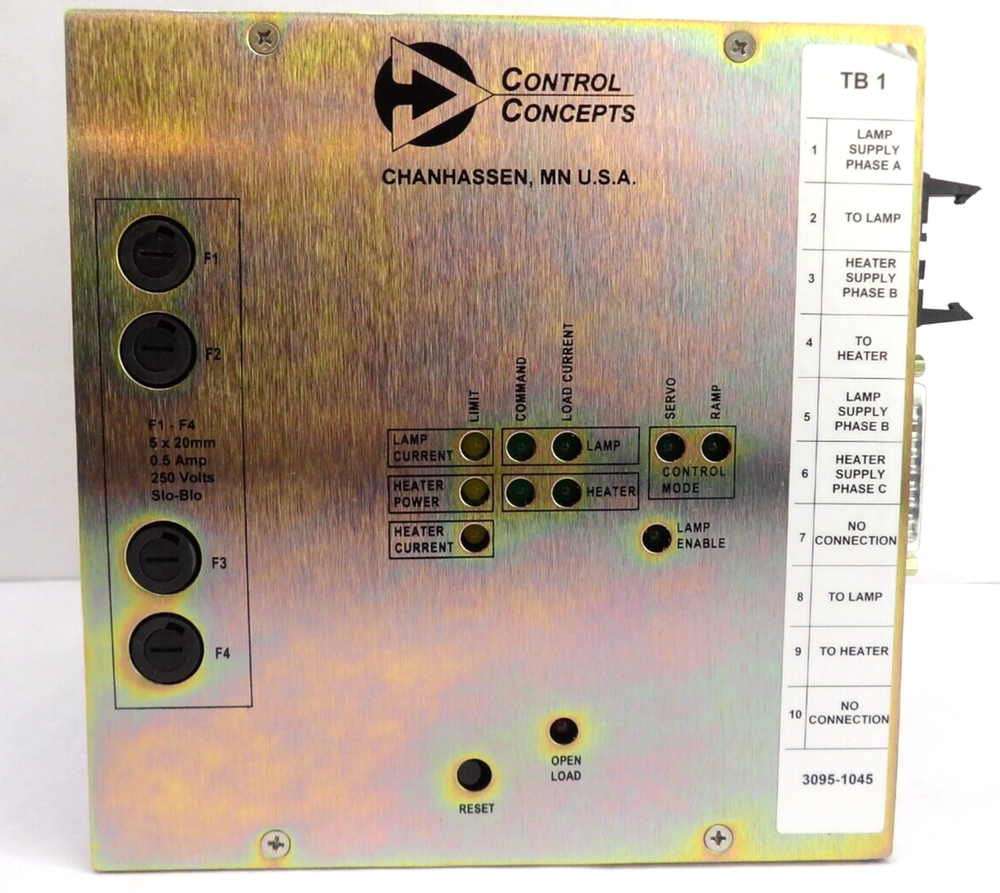 Control Concepts 3095-1045 SCR Power Controller AMAT 0500-00154 Working Surplus