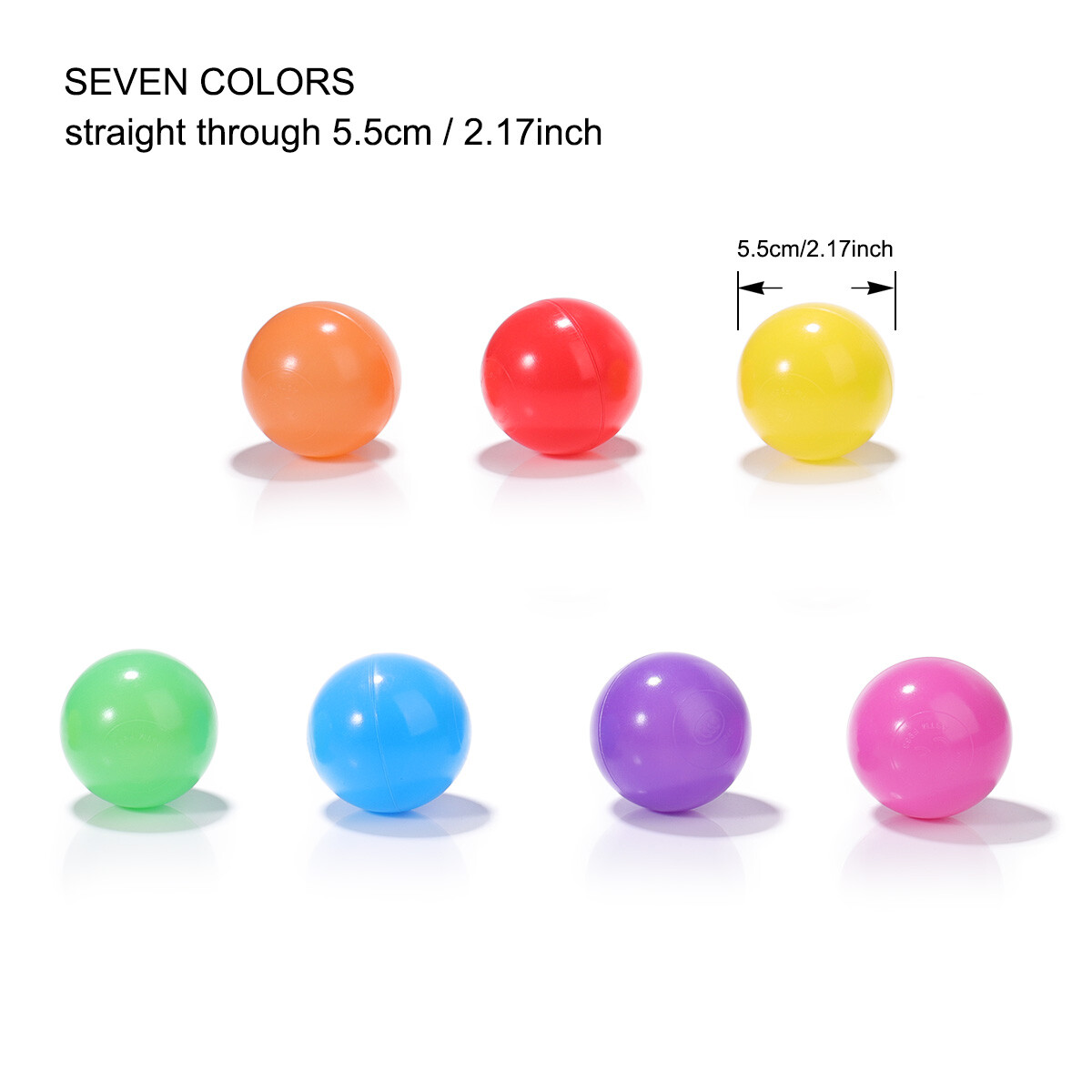 100-500PCS Baby Kids Ocean Ball Pit Balls Play Balls for Swim Pool Playpen Toys