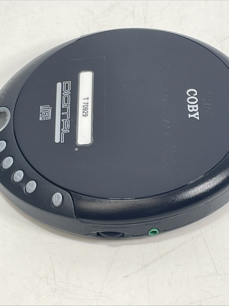 Coby Portable Compact CD-109 -BLK Player Tested Working